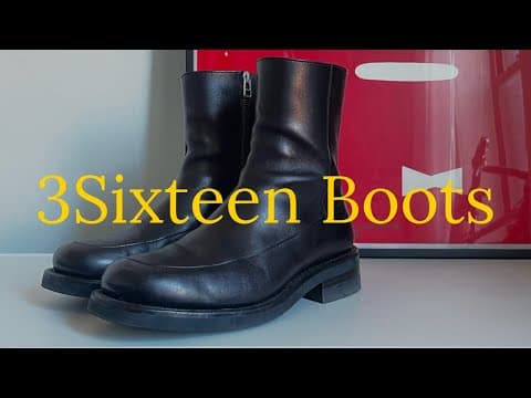 3Sixteen Square Toe Side Zip Boot Review | sizing, comfort & Quality